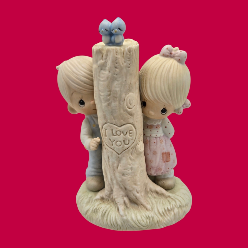 Vintage Precious Moments Thee I Love 1979 Jonathon & David Signed